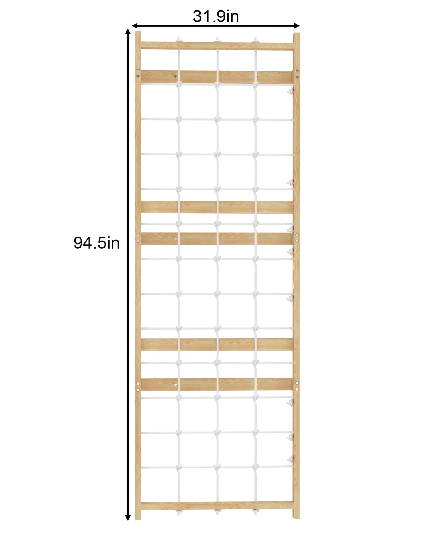 Walnut Modular - 9-in-1 Swedish Ladder Wall Gym and Climber