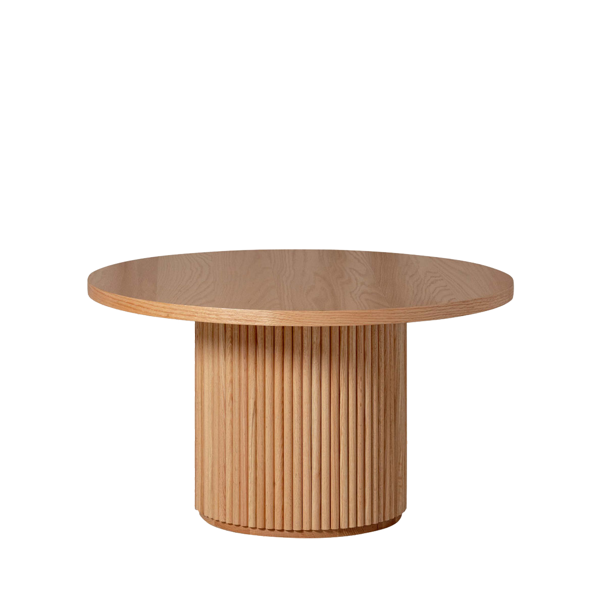 Fluted Round Kids Table – Solid European Oak Activity Table