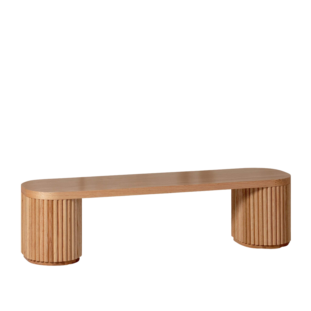 Fluted Bench โ Solid European Oak (47.2" W)