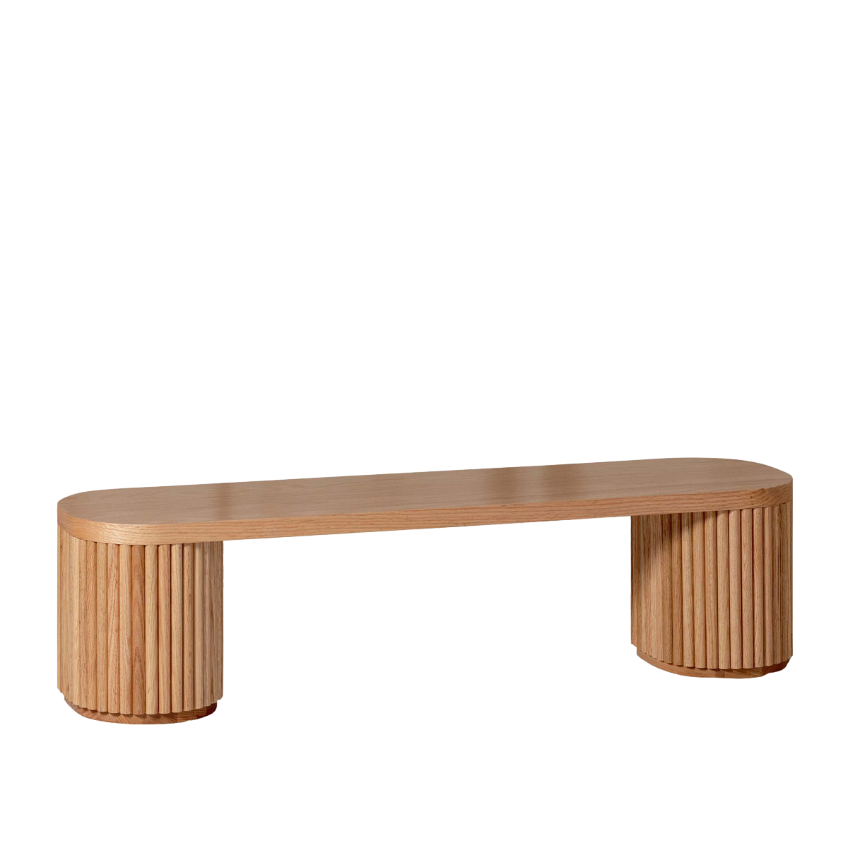 Fluted Bench – Solid European Oak (47.2" W)