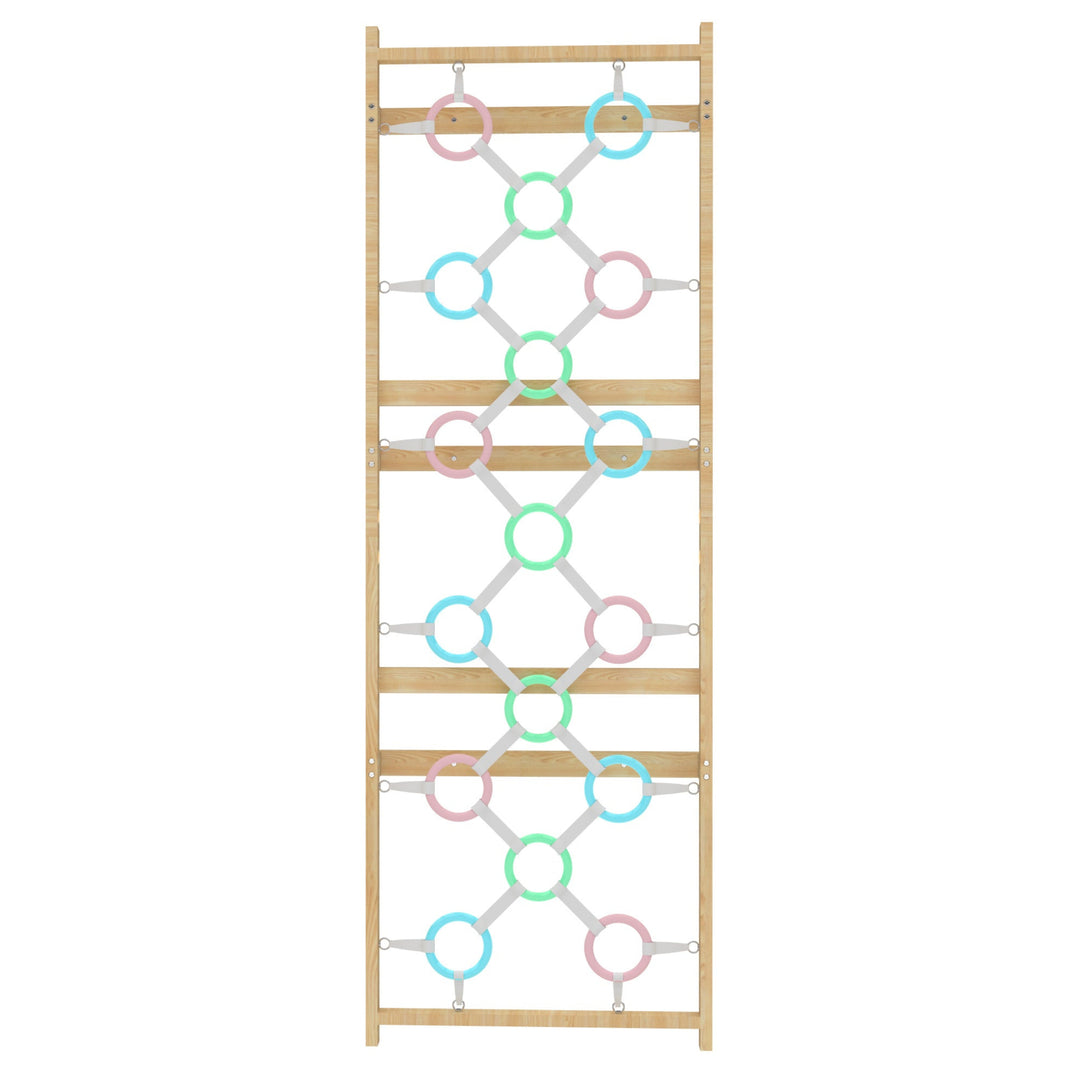 Walnut Modular – Ring Wall Climbing Panel Attachment (For 95”)