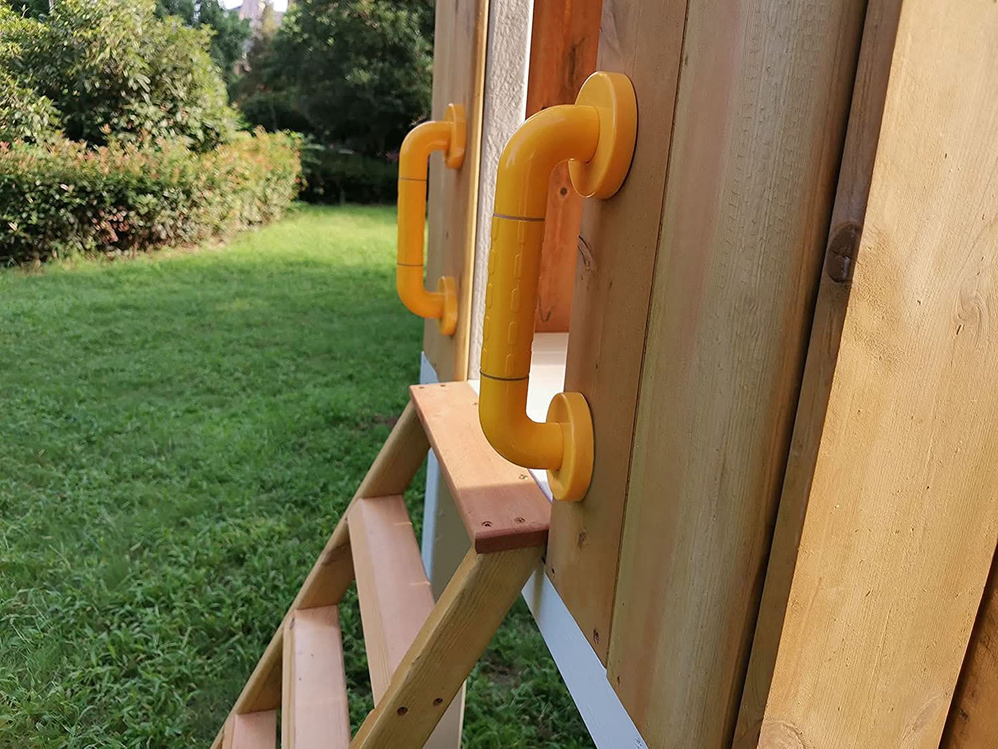 Forest - Modern Backyard Outdoor Swing Set 2 Swings And Trapeze Bar.
