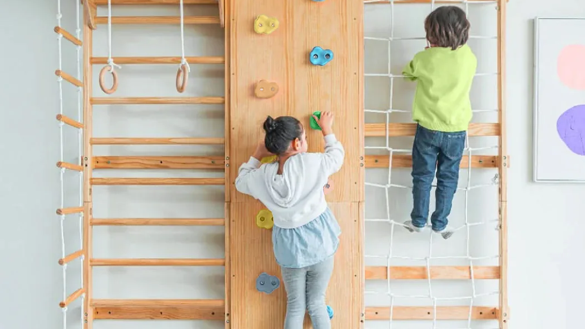 Kids Climbing Walls: From a Toddler's First Ramp to a Full Rock Wall