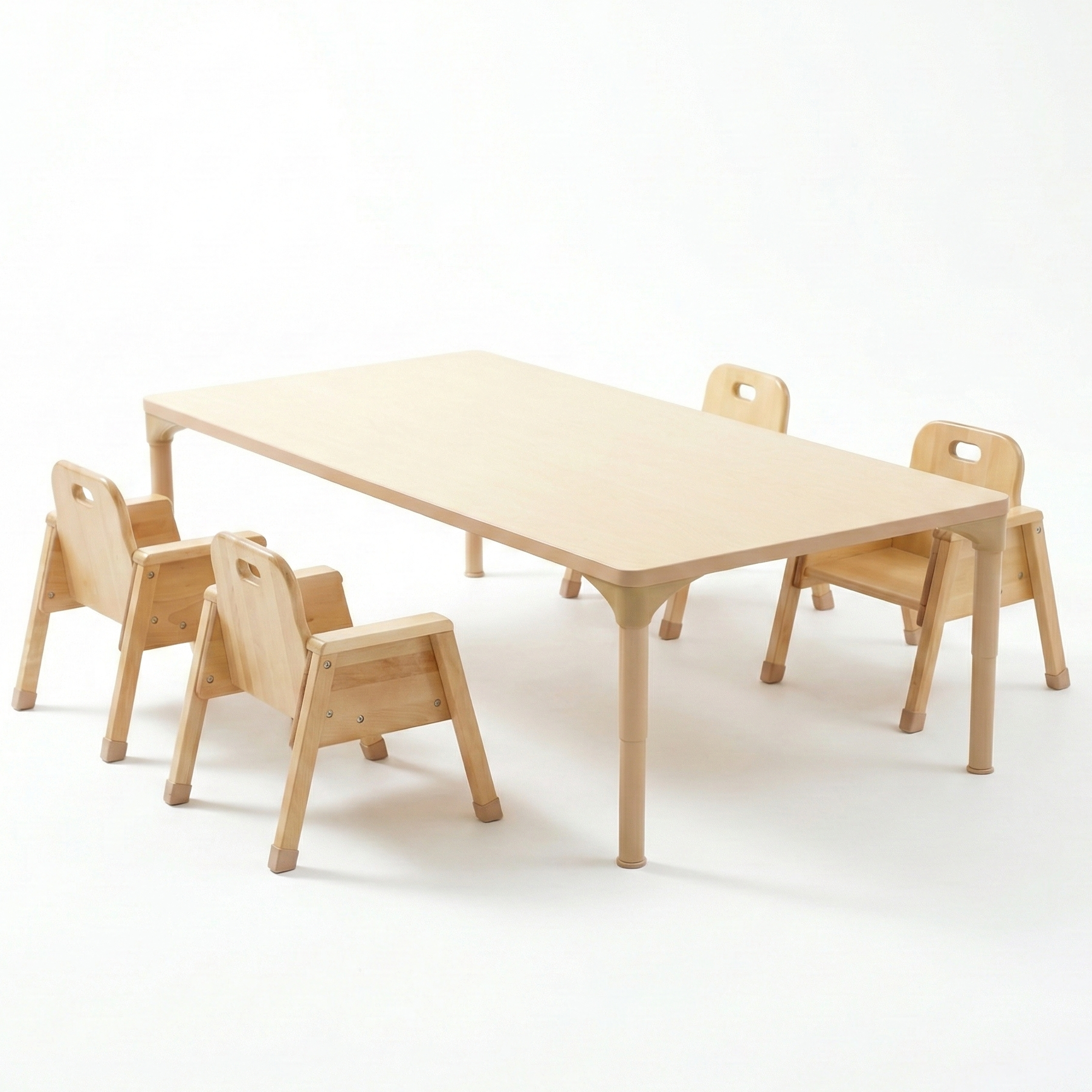 Wood Preschool Classroom Tables | Adjustable Heights | Avenlur