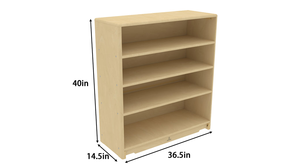 Montessori Classroom Shelf - 3' x 40" - Closed Back