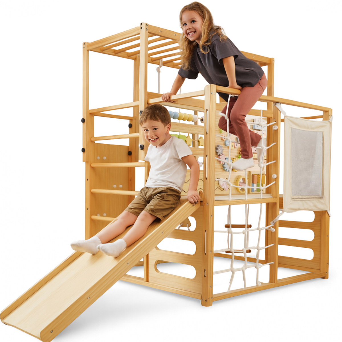 Alpine Adventure Gym | Indoor Climb & Slide Playset | Avenlur