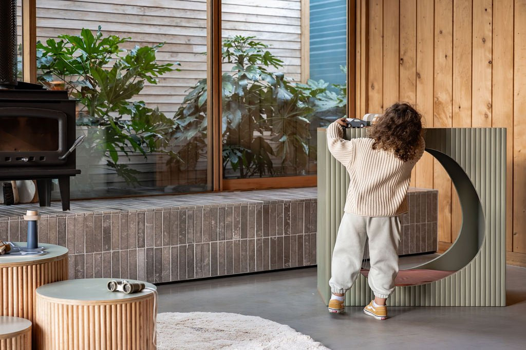 Fluted Nook – Sage Green Sensory Hideout