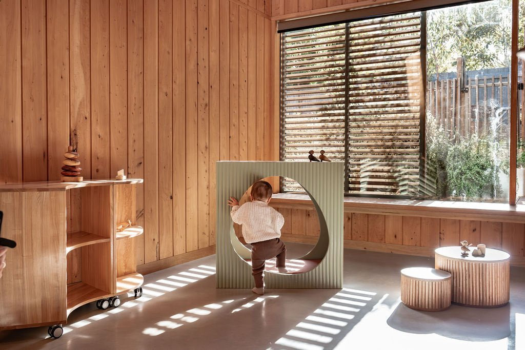 Nesting Fluted Tables - White