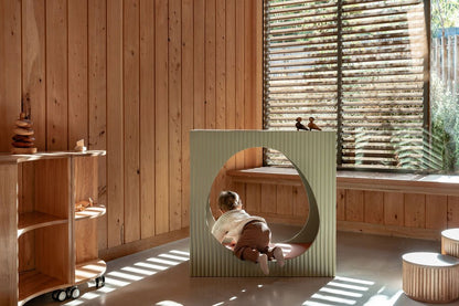 Fluted Nook – Sage Green Sensory Hideout