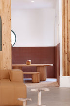 Fluted Oval Kids Table – Solid European Oak Activity Table