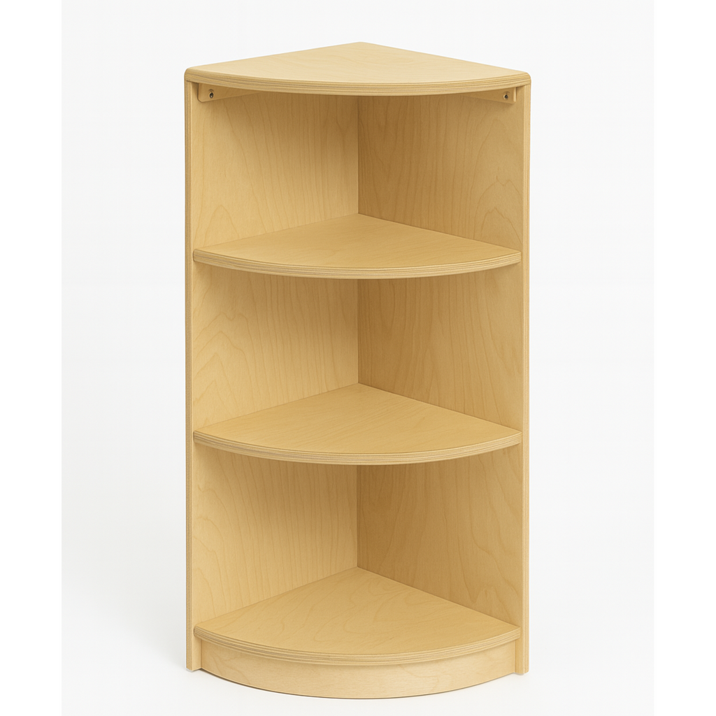 Montessori Classroom Corner Shelf - 32" Tall