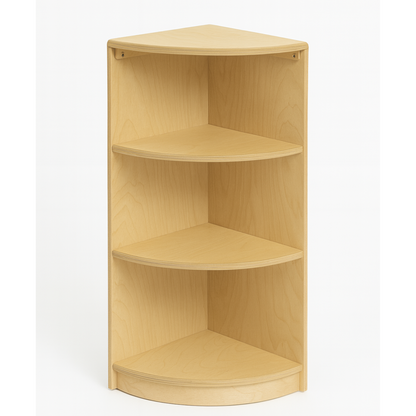 Corner Shelf – 32" Tall Wooden Montessori Storage