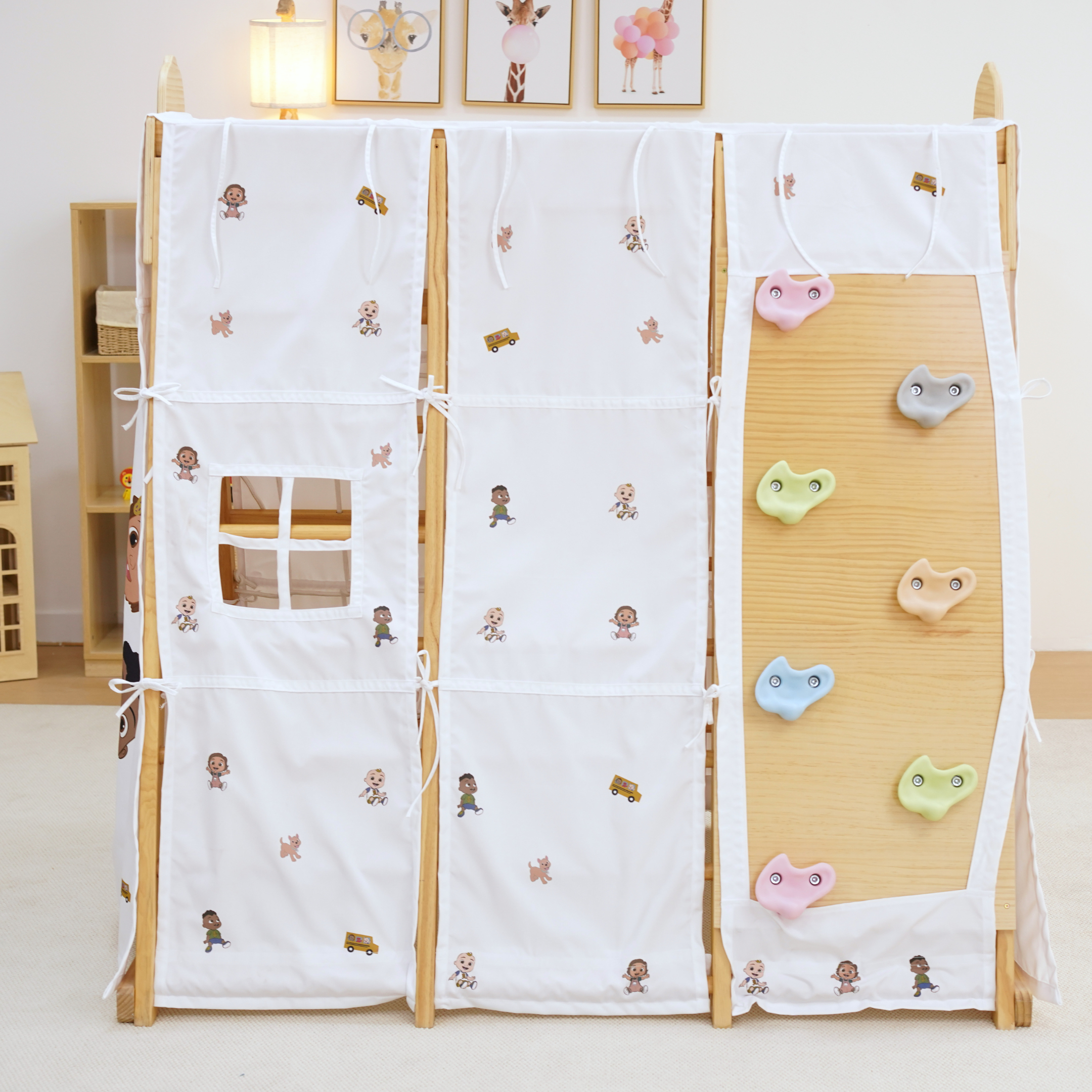 Cocomelon Play Tent Cover – Fits Avenlur Large Magnolia Climbing Playset (Tent Only)