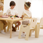 Avenlur Adrian Multi-Height Adjustable Wooden Table and Chairs Set - Montessori Inspired for Toddlers & Kids
