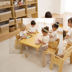 Avenlur Adrian Multi-Height Adjustable Wooden Table and Chairs Set - Montessori Inspired for Toddlers & Kids