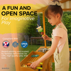 Avenlur Sumac Outdoor Wooden Play Market, Mud Kitchen & Grill Station