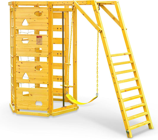 Avenlur Hawthorn - Outdoor Climber with Monkey Bars, Swing, and Octagon Climber