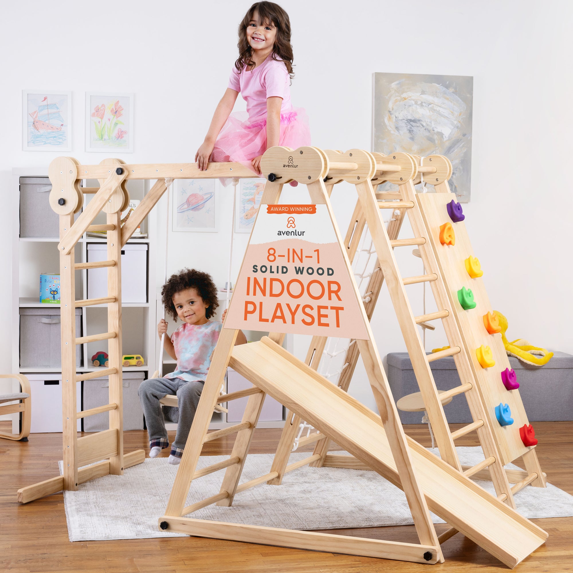 Chestnut - 8-in-1 Jungle Gym for Toddlers