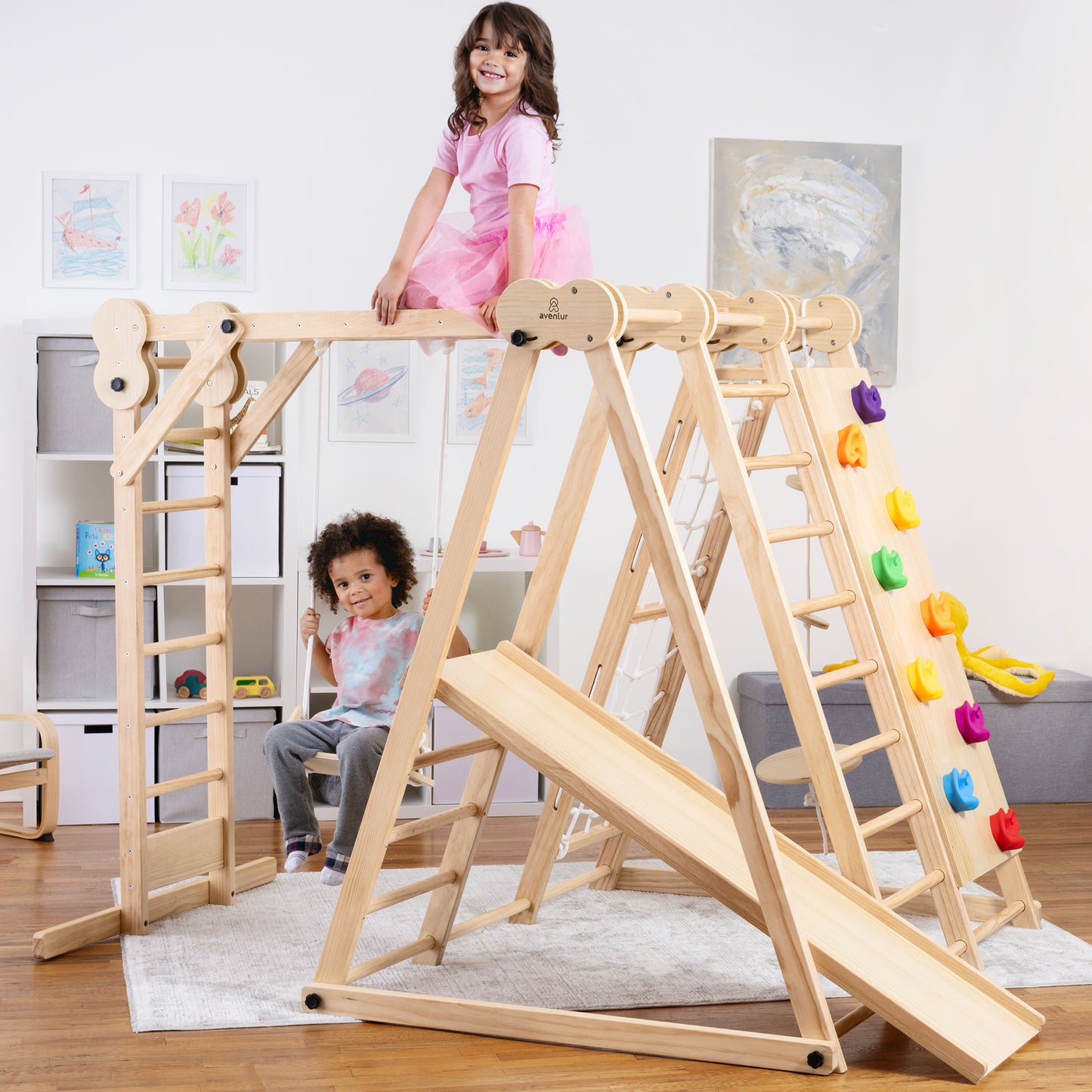 Chestnut-8-in-1-Jungle-Fitnessstudio für Kleinkinder