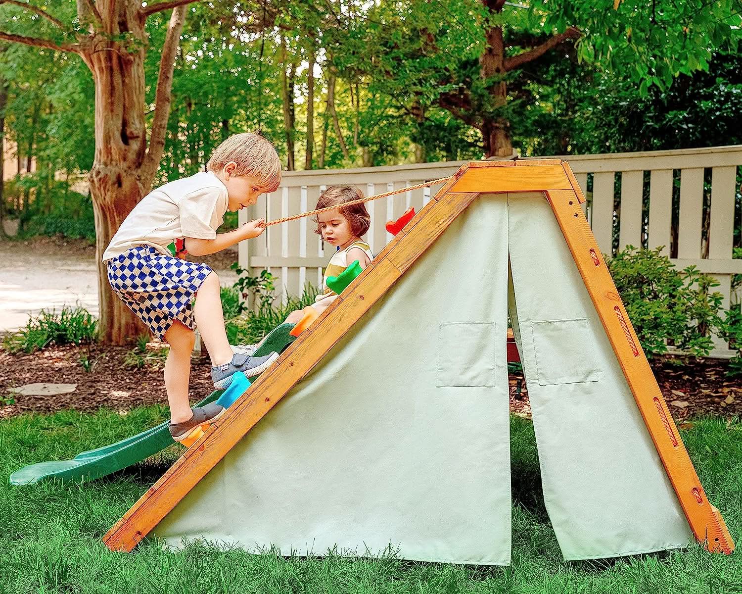 Palm - 5-in-1 Outdoor and Indoor Playground Playset.