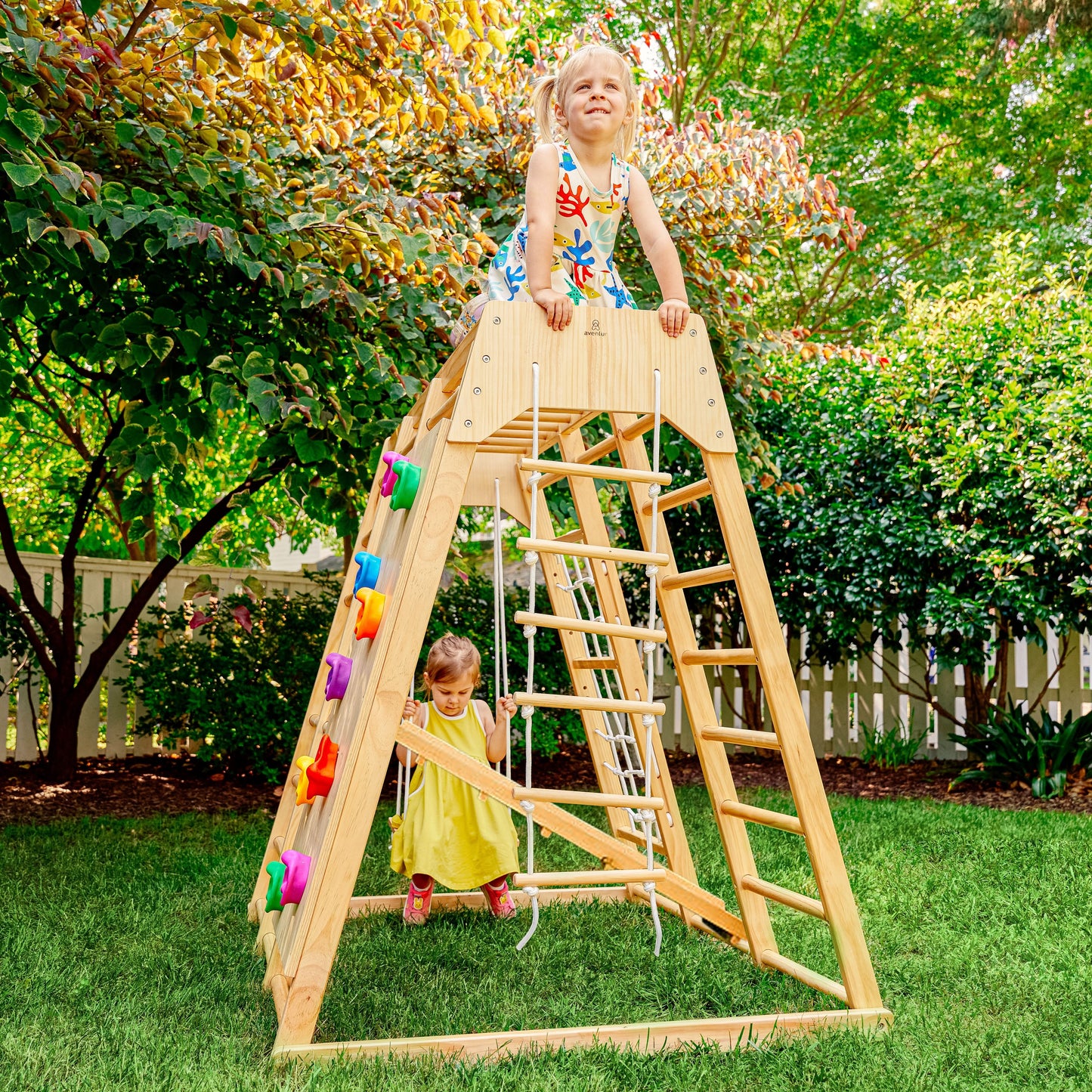 Magnolia - Outdoor and Indoor - Real Wood 7-in-1 Playset.