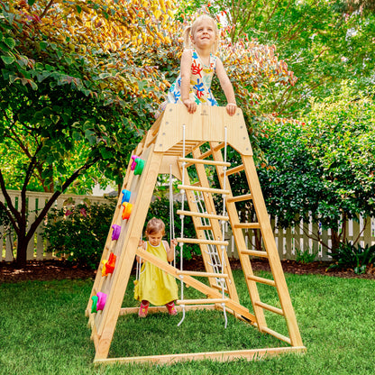 Magnolia - Outdoor and Indoor - Real Wood 7-in-1 Playset