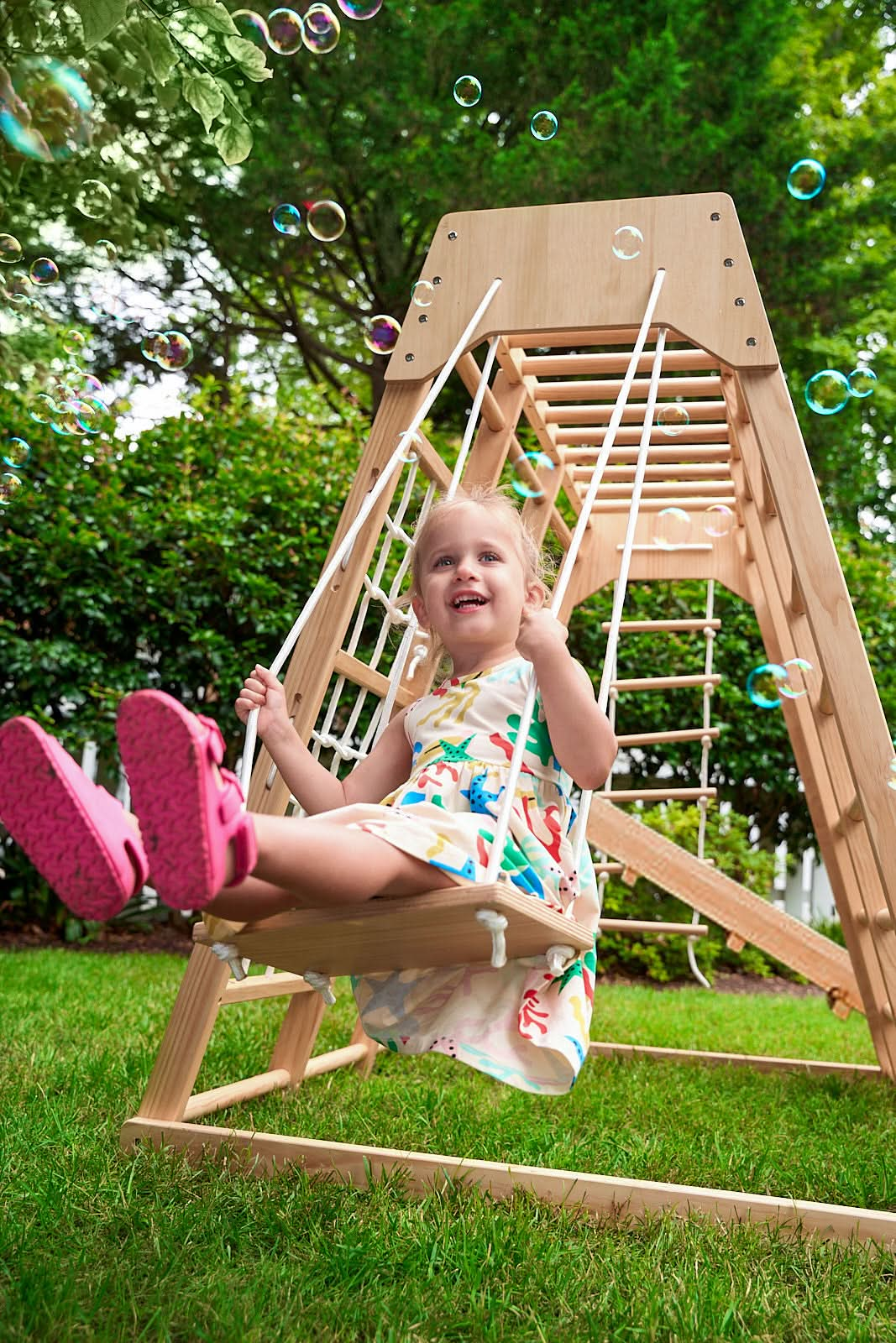 Magnolia - Outdoor and Indoor - Real Wood 7-in-1 Playset.