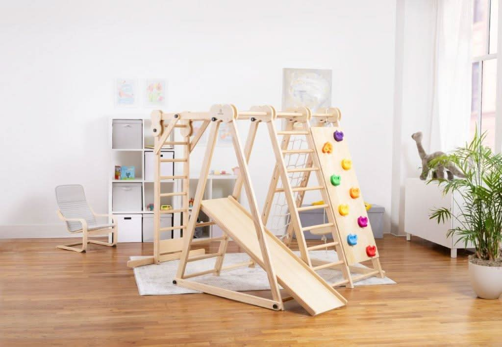 Chestnut - 8-in-1 Indoor-Klettergerüst für Kleinkinder