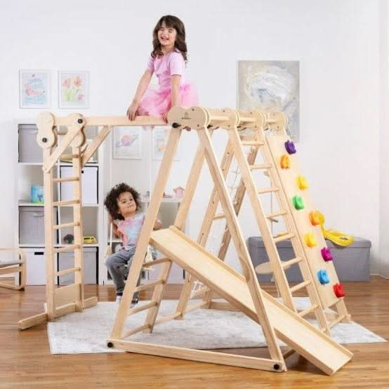 Chestnut - 8-in-1 Indoor-Klettergerüst für Kleinkinder