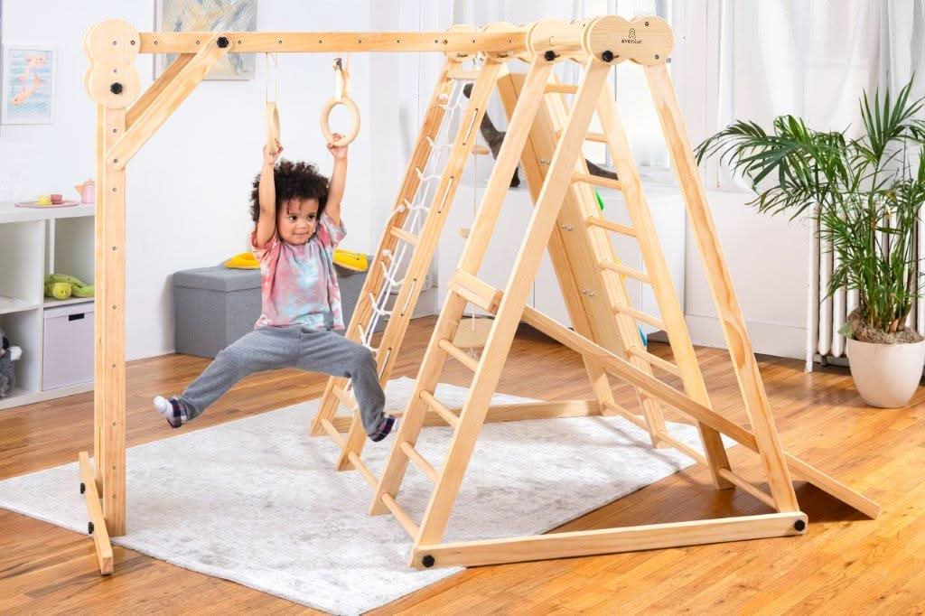 Chestnut - 8-in-1 Indoor-Klettergerüst für Kleinkinder