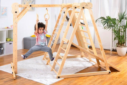 Chestnut - 8-in-1 Indoor Jungle Gym for Toddlers