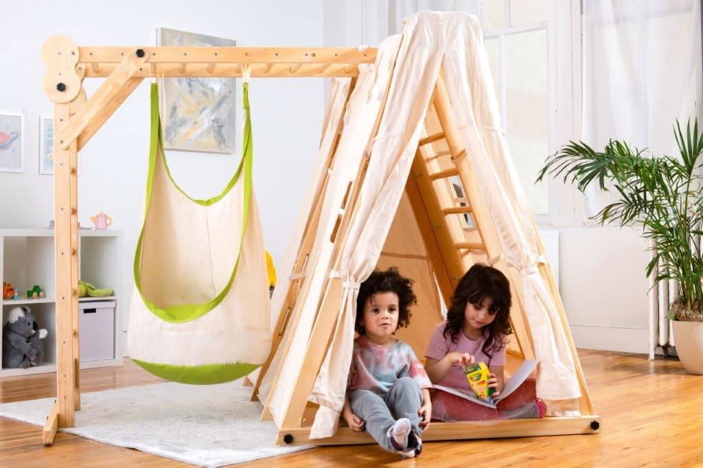 Chestnut - 8-in-1 Indoor-Klettergerüst für Kleinkinder