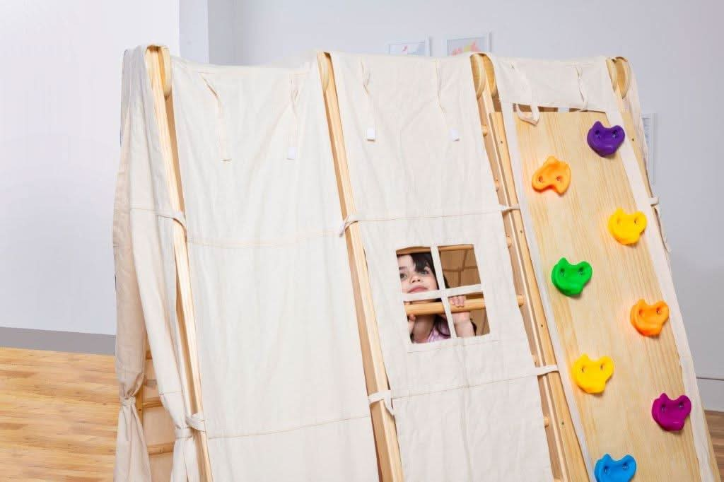 Chestnut - 8-in-1 Indoor-Klettergerüst für Kleinkinder