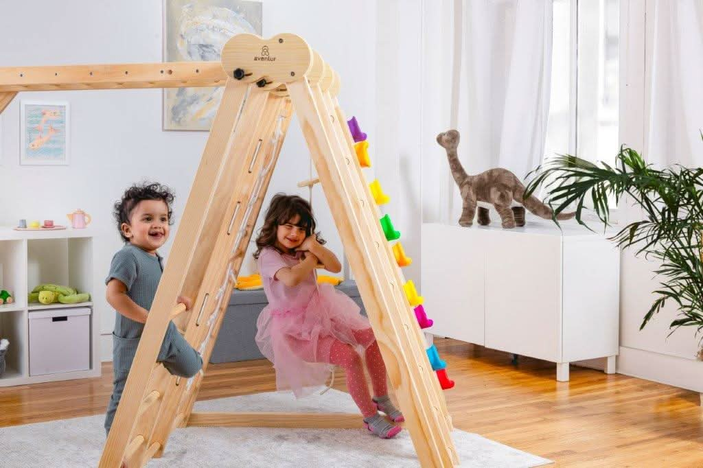 Chestnut - 8-in-1 Indoor-Klettergerüst für Kleinkinder