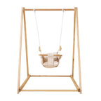 Spruce - Baby and Toddler Foldable Wooden Swing Set.
