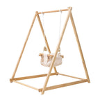 Spruce - Baby and Toddler Foldable Wooden Swing Set.
