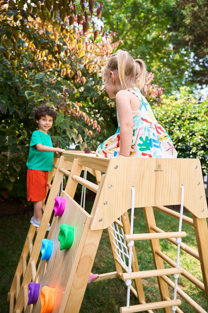 Magnolia - Outdoor and Indoor - Real Wood 7-in-1 Playset.