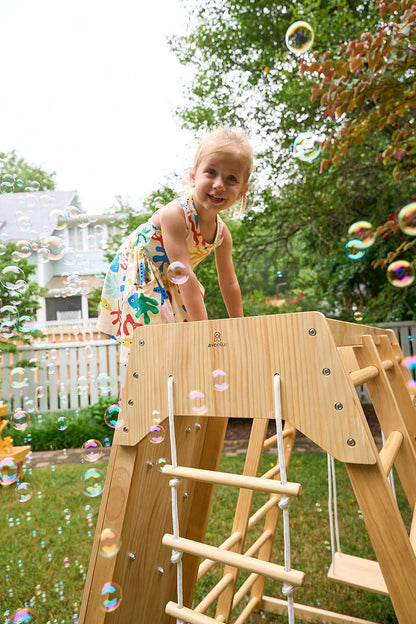 Magnolia - Outdoor and Indoor - Real Wood 7-in-1 Playset.