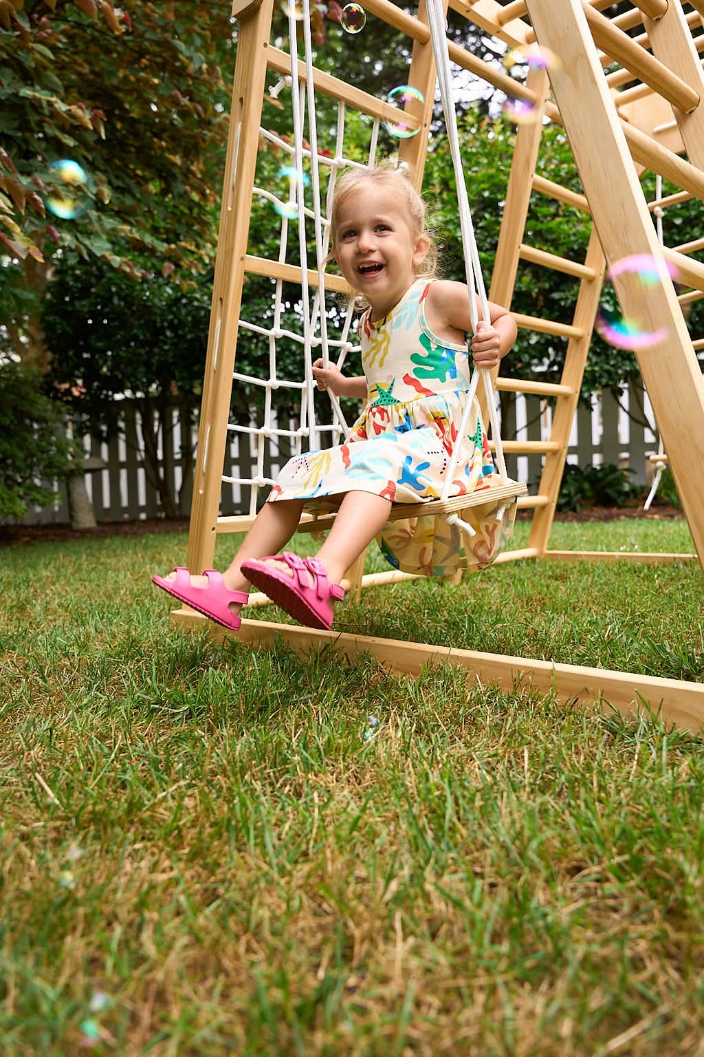 Magnolia - Outdoor and Indoor - Real Wood 7-in-1 Playset.