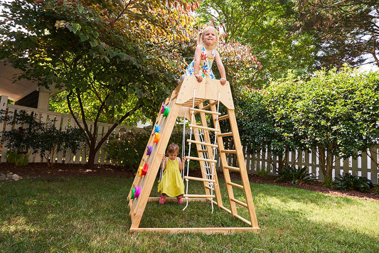Magnolia Outdoor and Indoor - Real Wood 7-in-1 Playset