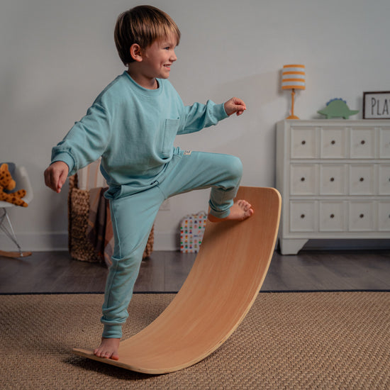Wobble Board Balance Rocker Wooden Avenlur | Redbud | Board