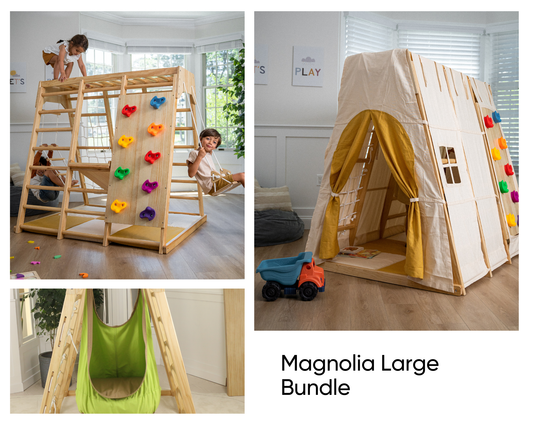 Magnolia Bundle - Large Climber, Tent, Mat and Sensory Swing