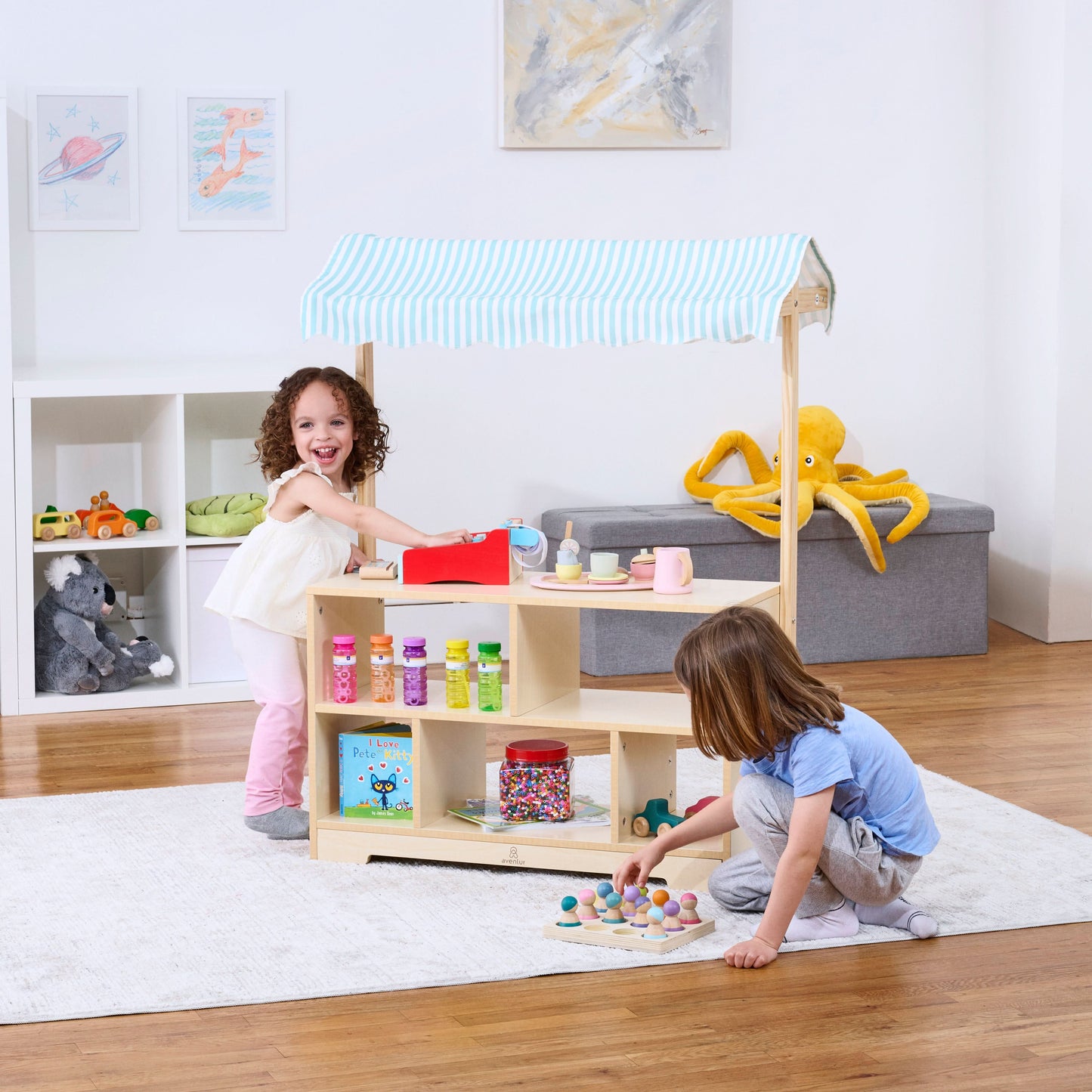 Holly - Wooden Market Shelf and Stand.