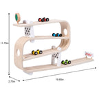Avenlur Wooden Car Ramp Racer | Montessori Rolling Track Toy for Toddlers