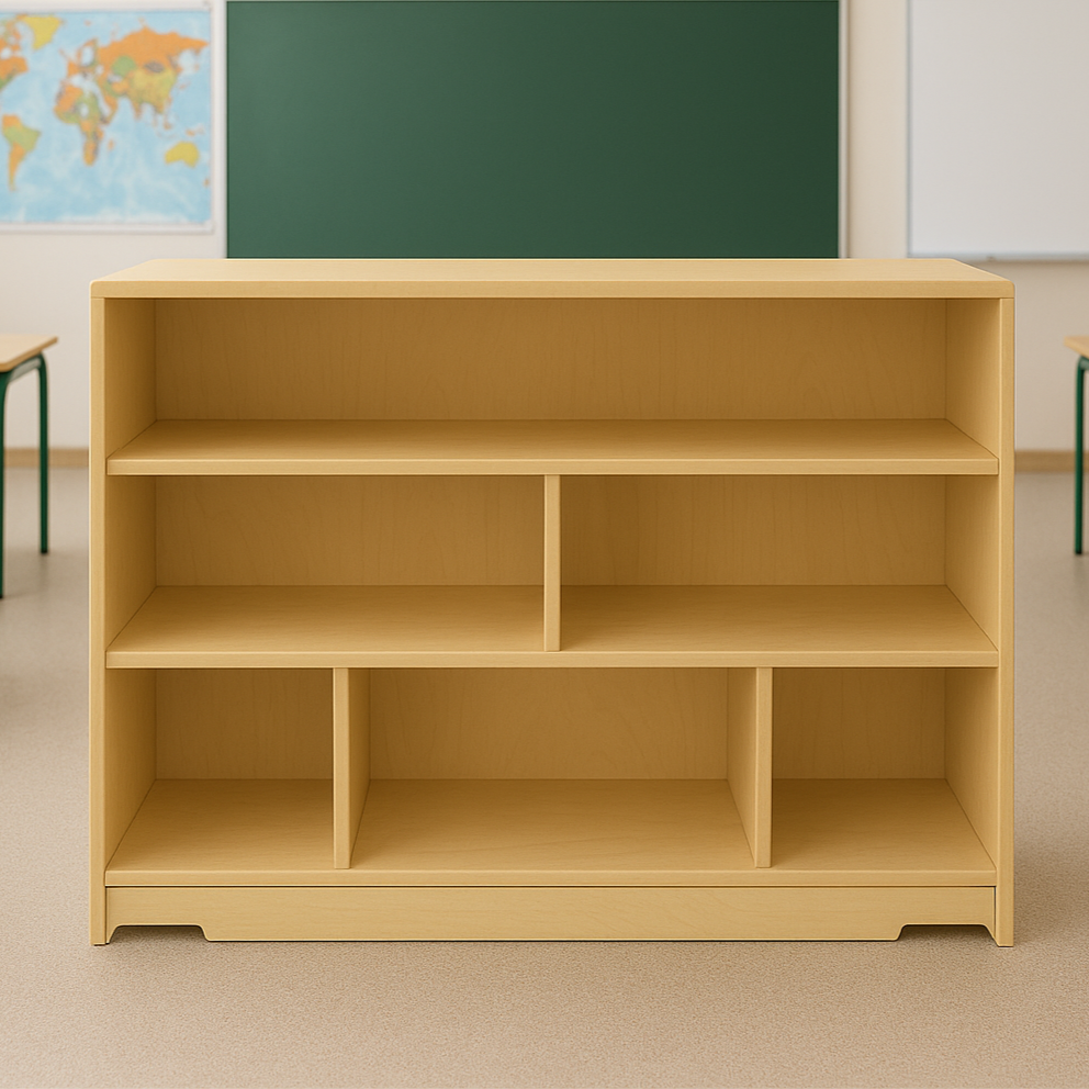 Montessori Classroom Shelf - 4' x 32" - Closed Back