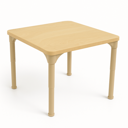 Adjustable Kids Classroom Tables – Square & Rectangle (13–25in Heights)