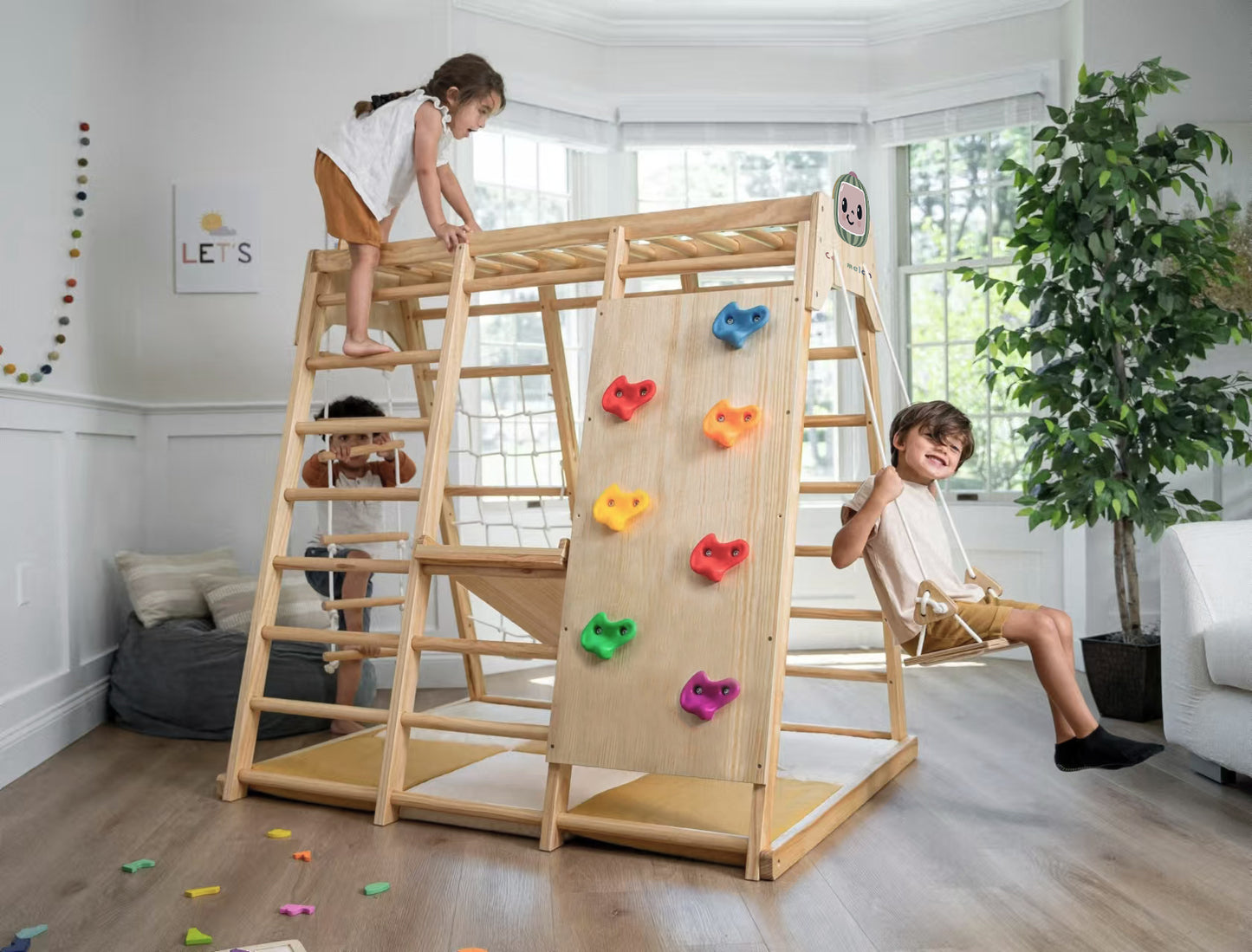 Magnolia Cocomelon-Real Wood 7-in-1 Playset