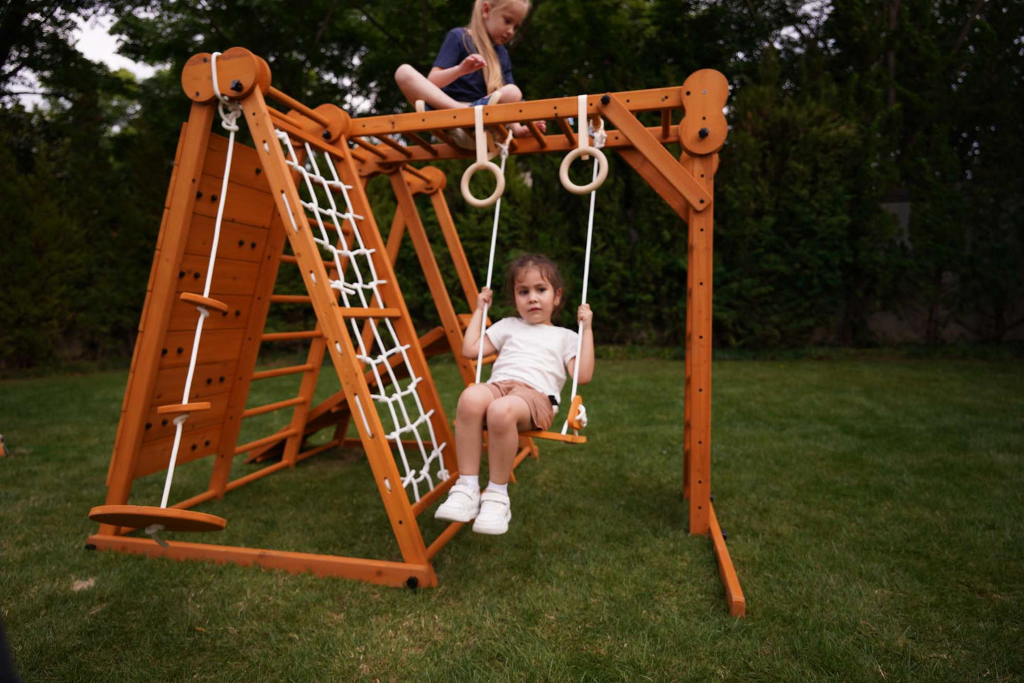 Chestnut - 8-in-1-Klettergerüst für Kleinkinder im Innen- und Außenbereich