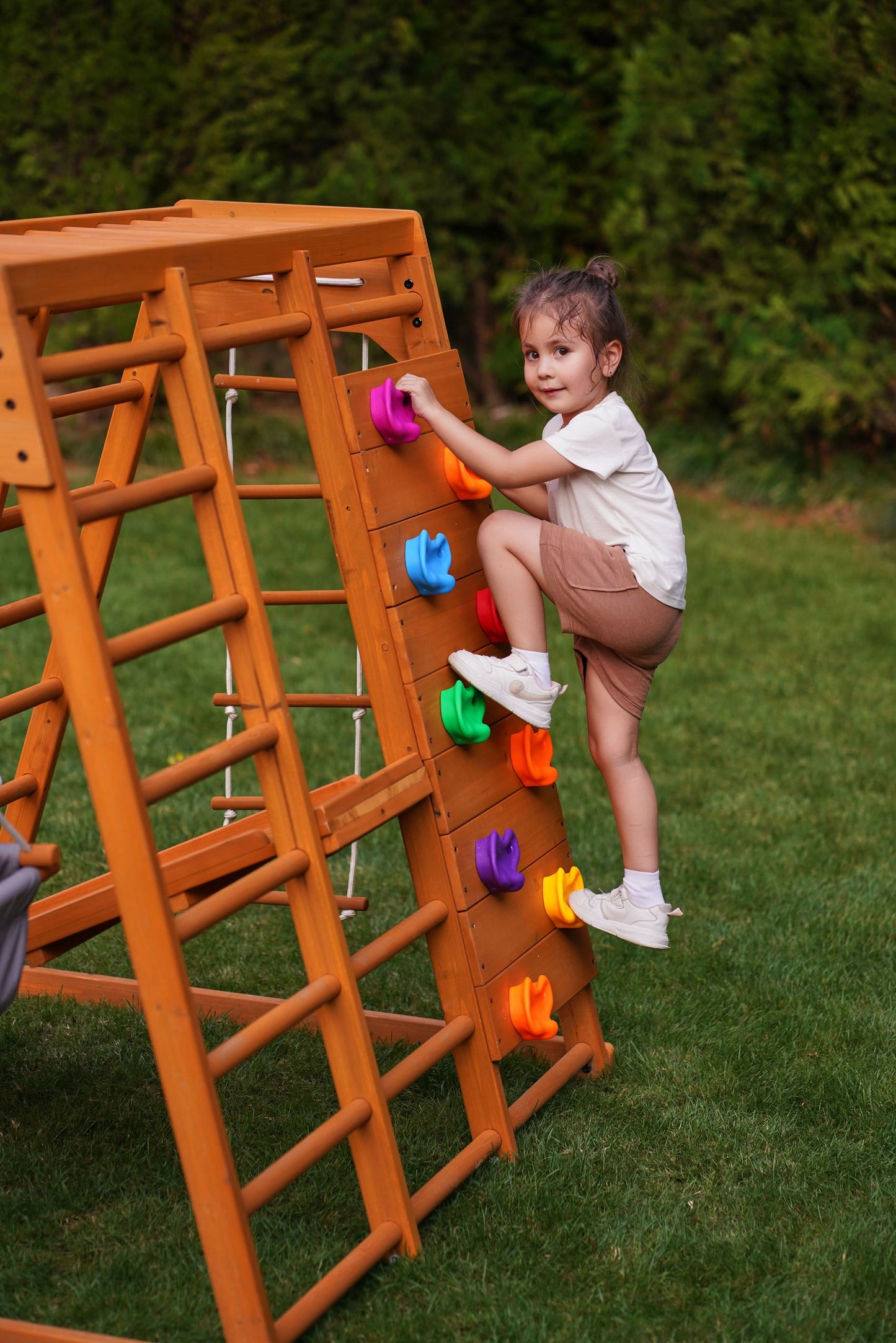 Magnolia - Outdoor and Indoor - Real Wood 7-in-1 Playset.