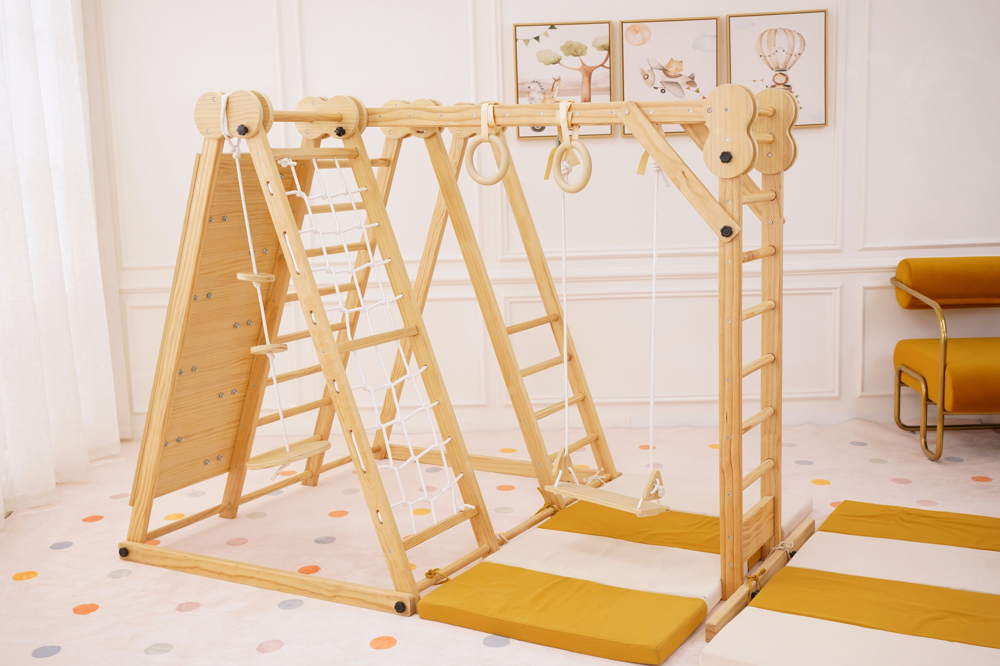 Large Chestnut Play Mat – Foldable Cushioned Floor Mat